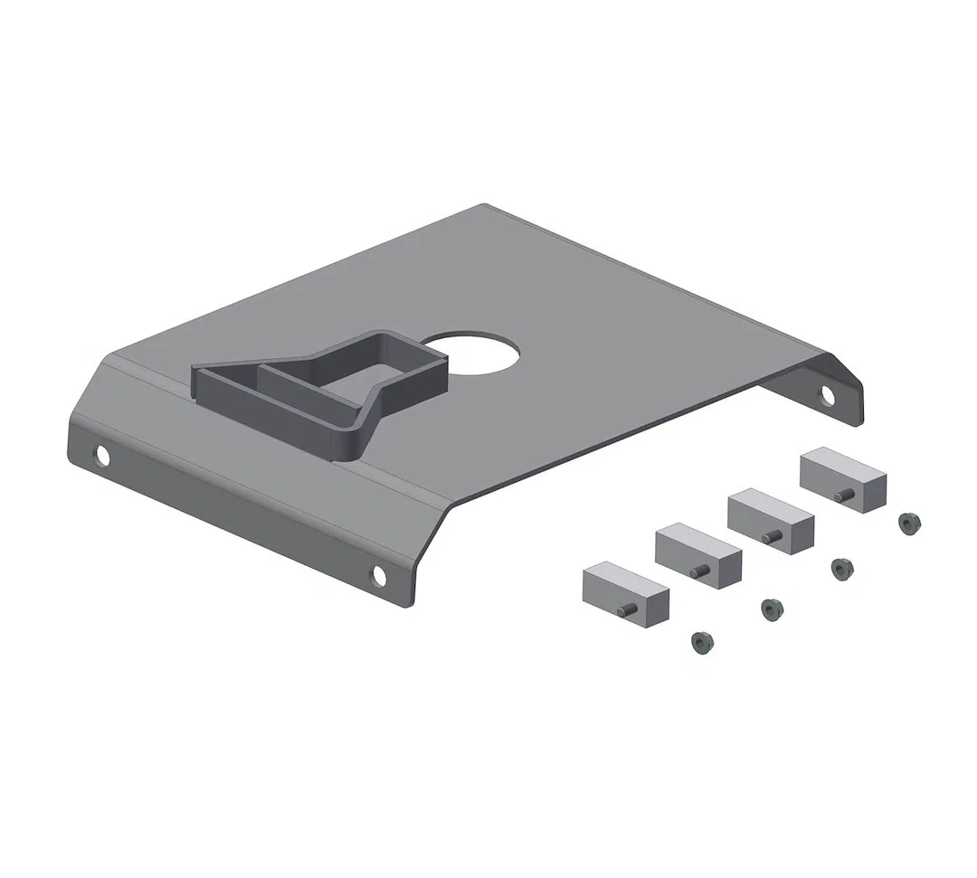 RPB77-001 – MOR/RYDE Fifth Wheel Trailer Hitch Pin Box Adapter, Use With Pull Rite Super Glide Hitch With Spacer Bloc...